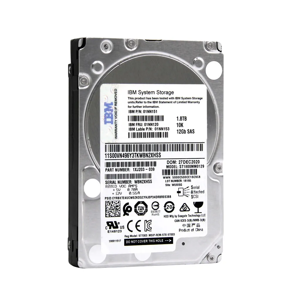 Lenovo 01NN120 1.8TB 12Gb/s SAS 10000 2.5